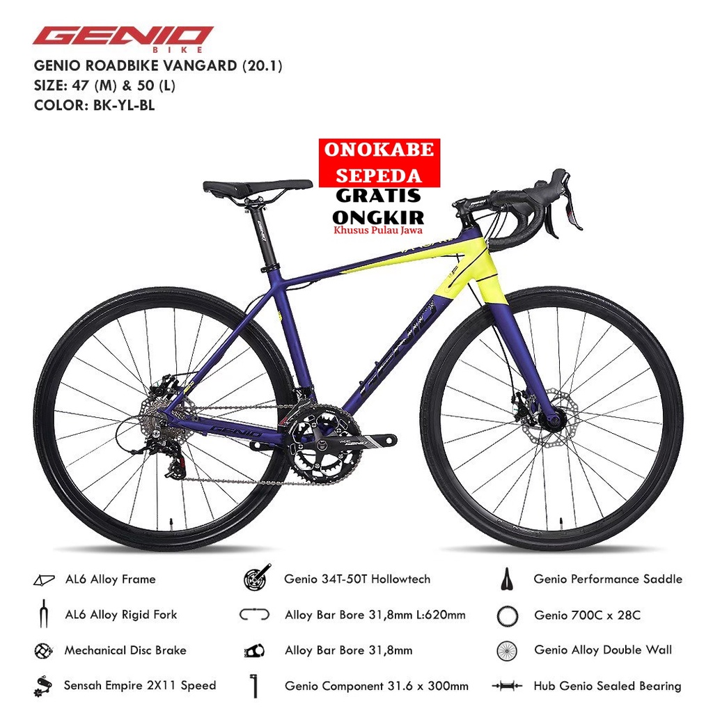 ROADBIKE 700C GENIO VANGARD