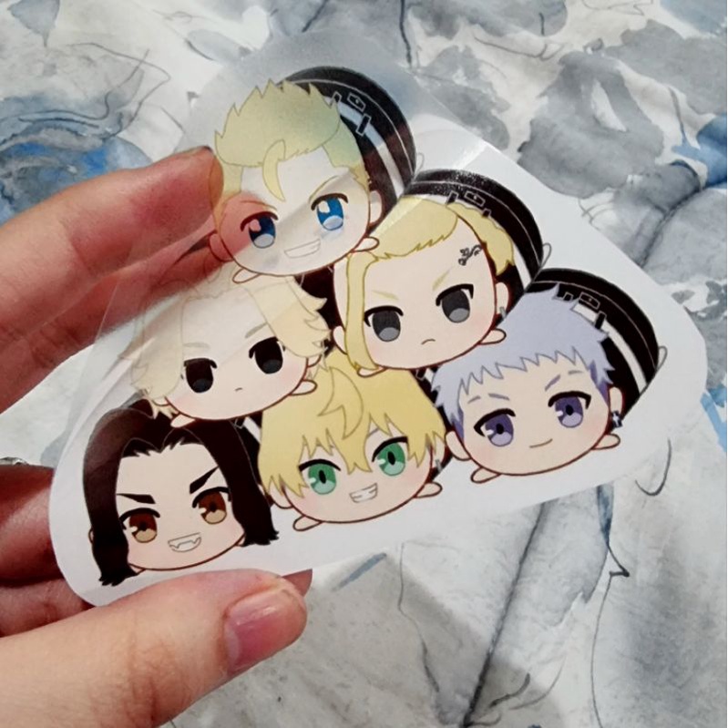 

tokyo revengers stiker Waterproof Anti Air lucu sticker transparan cute anime
