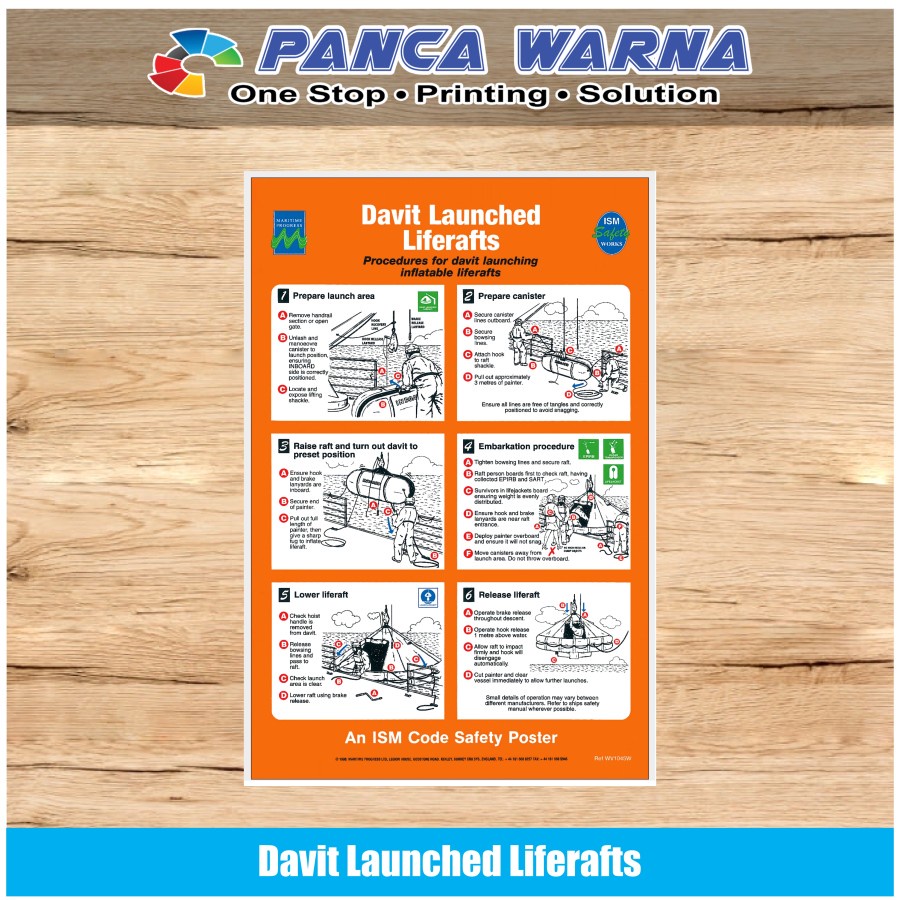 

Stiker Kapal Safety Sign Davit Launched Liferafts ISM Perkapalan - Stiker Vinyl / Nico Safety