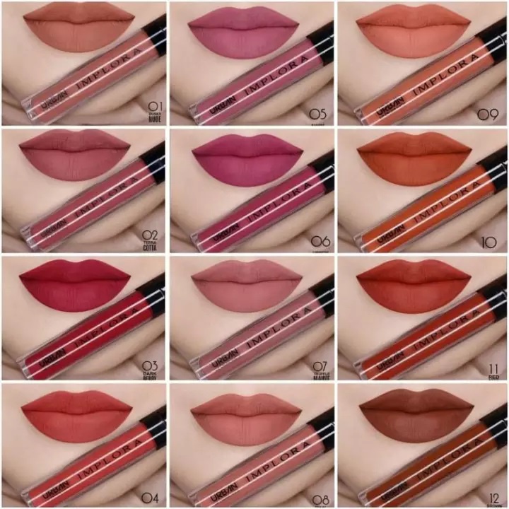 Implora Lip Cream Matte READY 20 WARNA Rumah Cantik 354 Urban Lipcream Matte Yang Membuat Hasil Make Up Bibir Lebih Indah