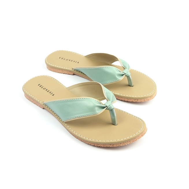 Sandal Jepit Wanita Model Jepit Pita Antli Slip Alas Empuk Sol Karet Nonslip Velonesia - Milse