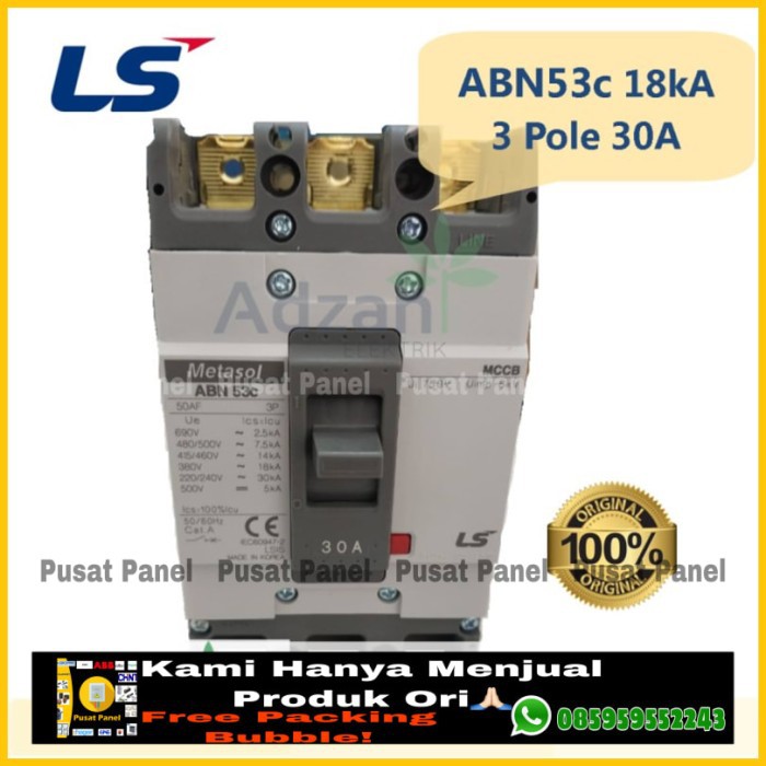 Jual MCCB 3P 30A 18kA ABN53c LS Metasol LSis | Shopee Indonesia