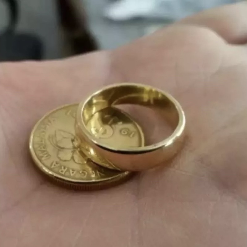 CINCIN KOIN VIRAL BERLAPIS EMAS