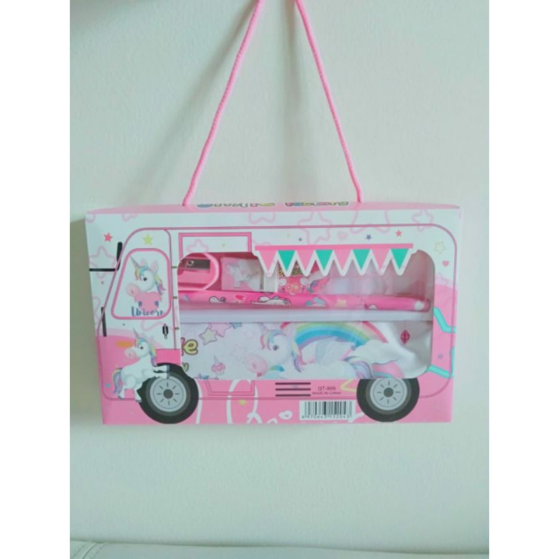 

Set alat tulis tempat kotak pensil study set unicorn