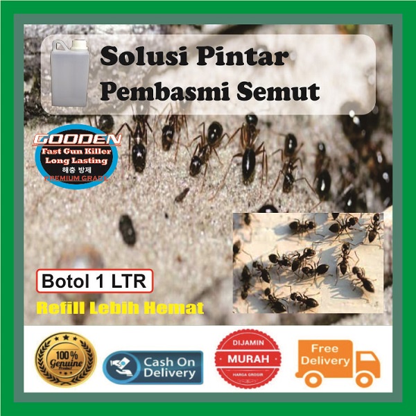 Cairan Pengusir Pembasmi Semut Hitam 1 Liter Hemat Ekonomis Refill Serangga Ant Gatal Pada Tanaman R