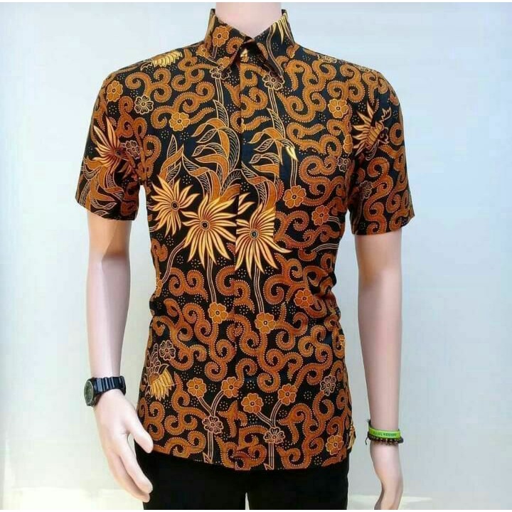 Hem lengan pendek - Atasan Pria Batik