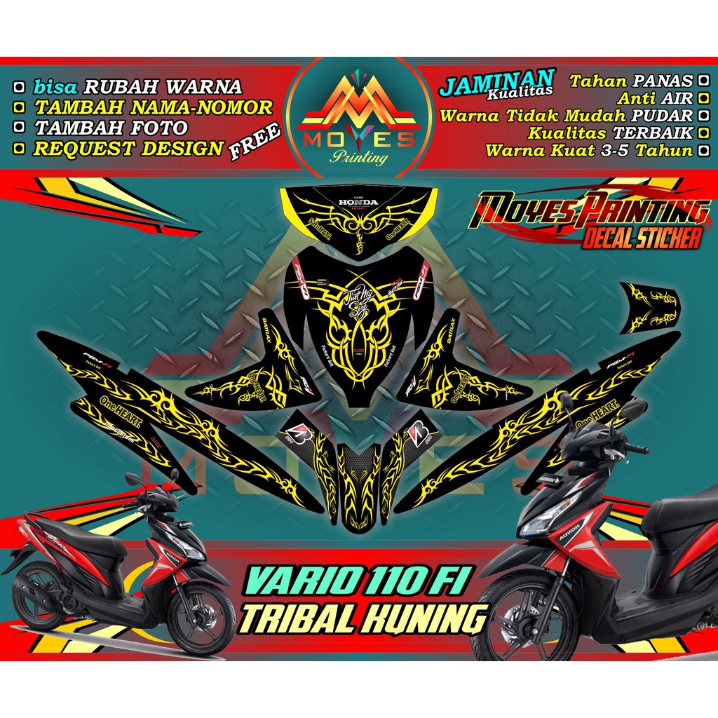 Decal Stiker VARIO 110 FI Full BODY STIKER BISA COD/BAYAR DITEMPAT STIKER FULL BODY VARIO 110 FI