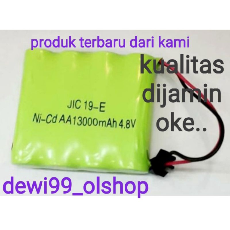 0Battre Rc 4 13000mAh 4.8V Ni-Cd batre mobil remot control batre pabrikan berlulitas 13000mAh Terbaru