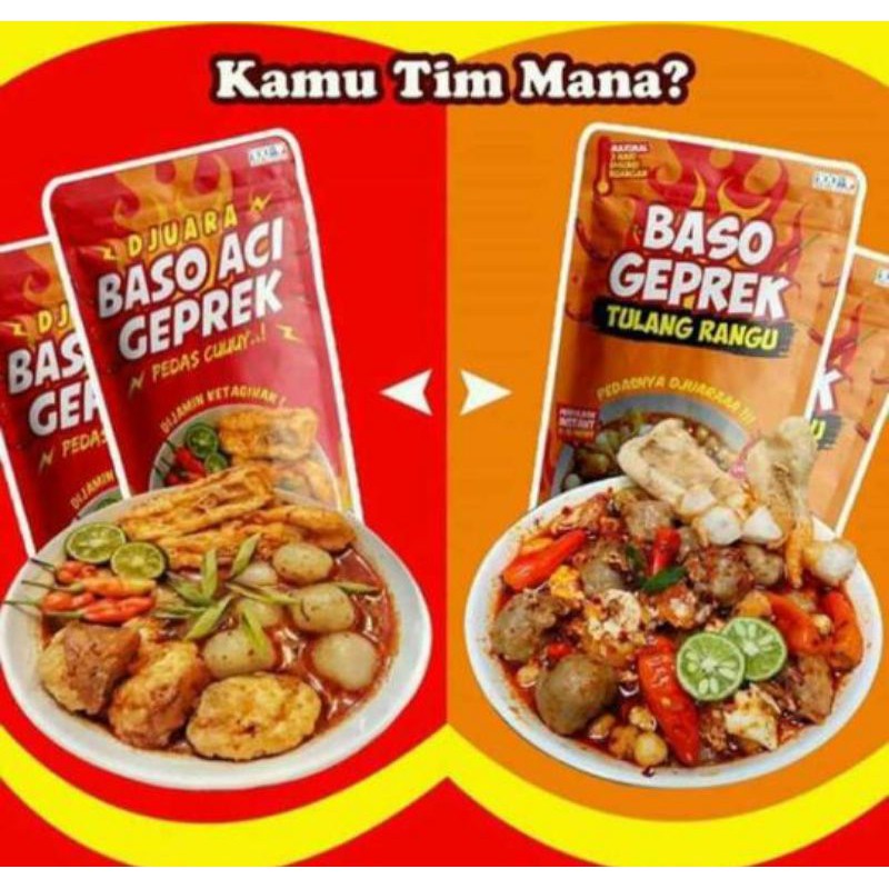  Baso Geprek  Tulang rangu dan aci Shopee Indonesia