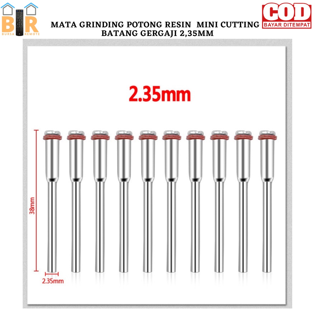 Mata Gerinda Potong Cutting  DISC 25 MM + BATANG GERGAJI As / Mandrell Drill Cutting Wheel Disc Dremel Rotary Tools