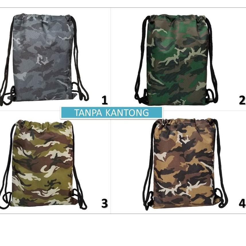 Terbaru.. String Bag Army US / Drawstringbag Pixel Tentara / Tas Serut Marine Parachute Lopez