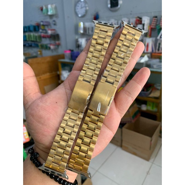 Strap Tali jam tangan Apple watch iwatch 42mm 44mm gold