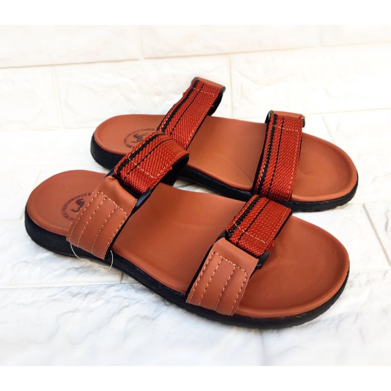 Sandal Selop Pria Kasual Santai Sandal Bisban Ban 2 Slip On Terlaris