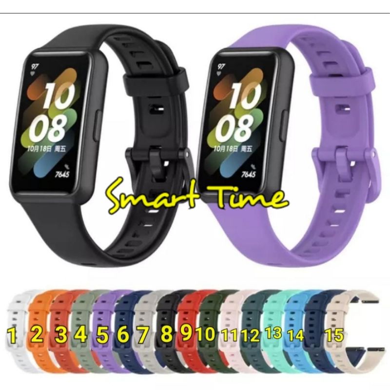 STRAP SILIKON GELANG TALI RUBBER SILICONE HUAWEI BAND 7