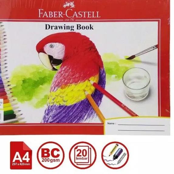 

Sketch Book / Drawing book A4 faber castellSketch Book / Drawing book - Parrot