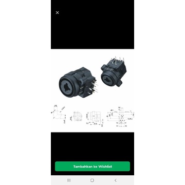 SOKET CANON AKAI+XLR COMBO