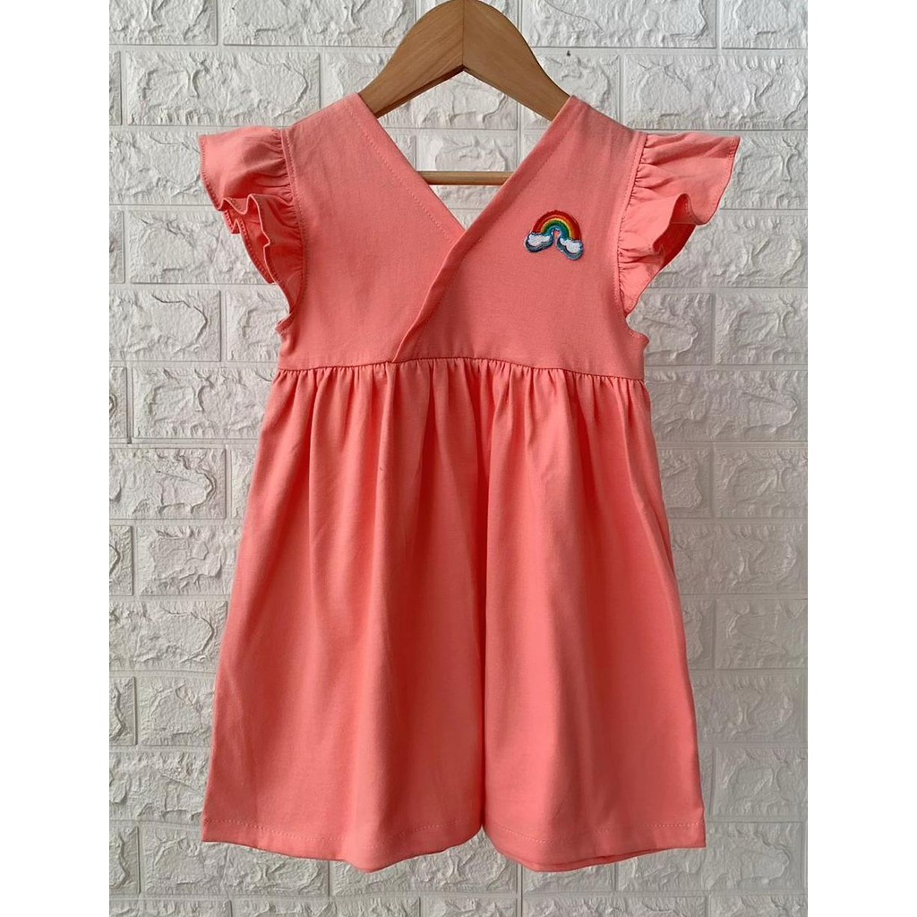 Dress Anak Bayi V Pelangi Mix Warna Size 1-5tahun-7