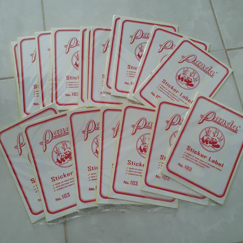 

label nama high quality merek panda