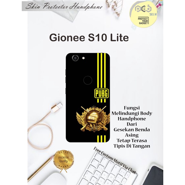 Dapat 2pcs Garskin Hp Gionee S10 Lite Motif dor - free Custom Motif