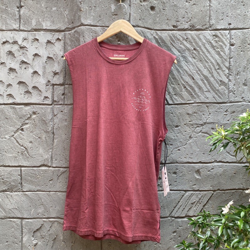 Singlet Billabong Wavy Davy Muscle Oxblood Original
