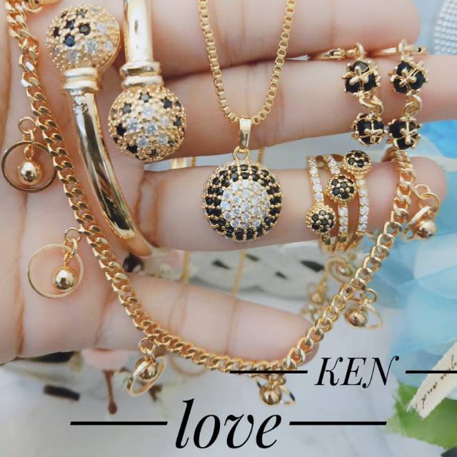 Xuping set perhiasan lapis emas 24k 1236