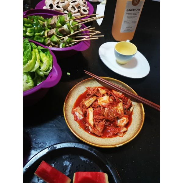 

Kimchi Sawi yang sudah dipotong-potong / Kimchi slice / Kimci Basita Bali