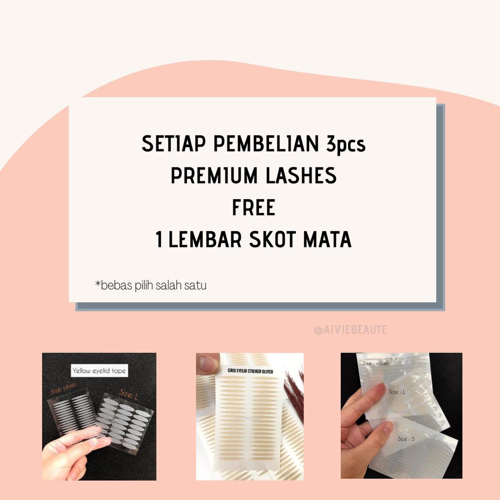 Bulu Mata Palsu Natural Premium Lashes code 101 AivieLashes