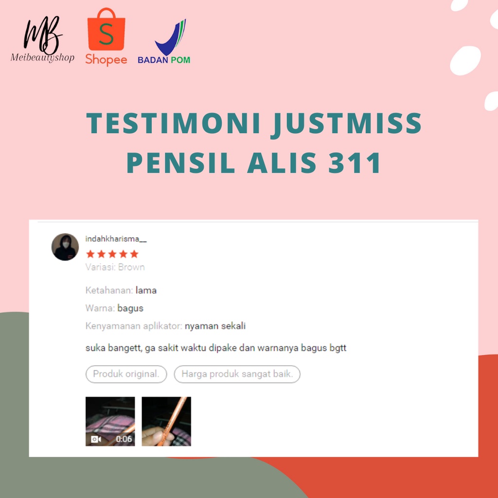 JUST MISS Pensil Alis Oren 311 / Eyebrow