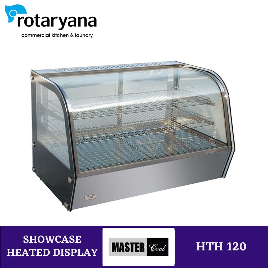 Display Showcase Cake Heated Display Pemanas Makanan Brand Mastercool Model HTH 120 Showcase Penghan