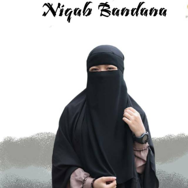 Cadar Bandana / Niqab Bandana / Cadar Niqob Bandana Wolfis / Cadar Niqob Tali Arab