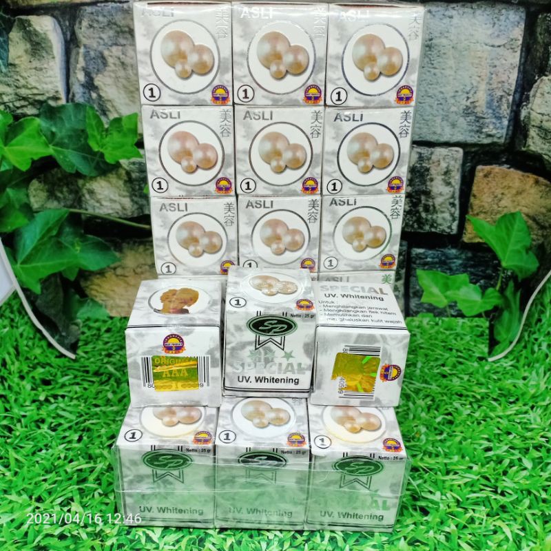 12 PCS CREAM SP MUTIARA PUTIH AAA {DUS PUTIH}