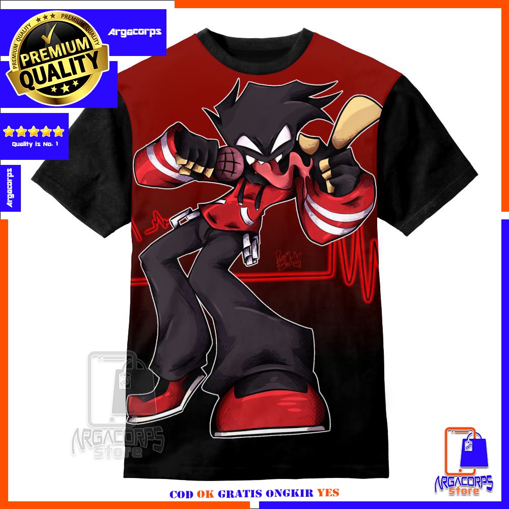 Kaos Anak 3D Baju Anak Premium Agoti Mod 2 FNF Funkin AUG Baju Distro -  Argacorps Store