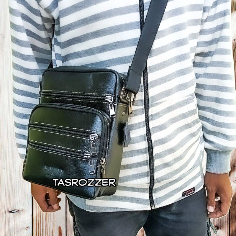 Tas kulit asli pria original 100% ZORRO banyak saku