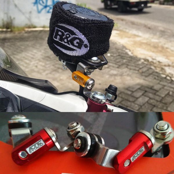 BRACKET KAWAT TABUNG BREMBO MINYAK REM KTC BREKET TABUNG KTC PEGANGAN TABUNG MINYA REM KTC BREKET