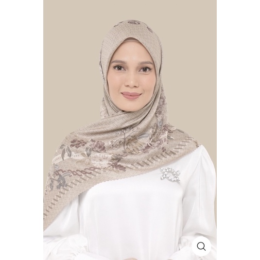 Wearing Klamby Cendana Scarf - ALMOND