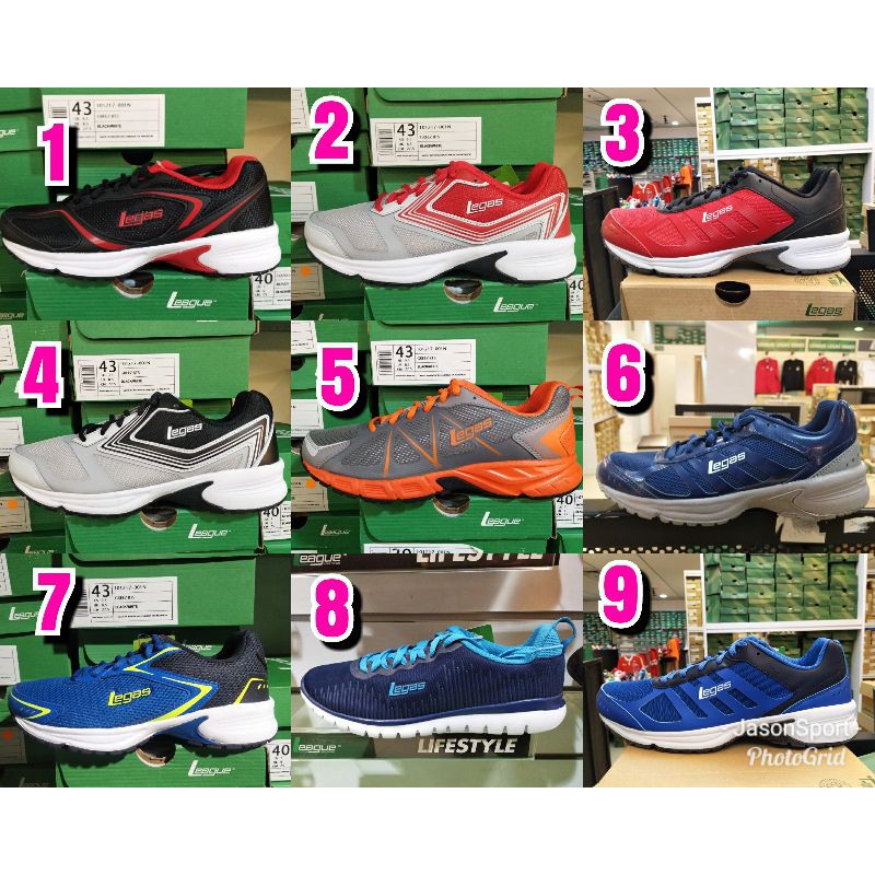 Sepatu league legas terbaru running shoes cowo pria original lokal promo murah ori