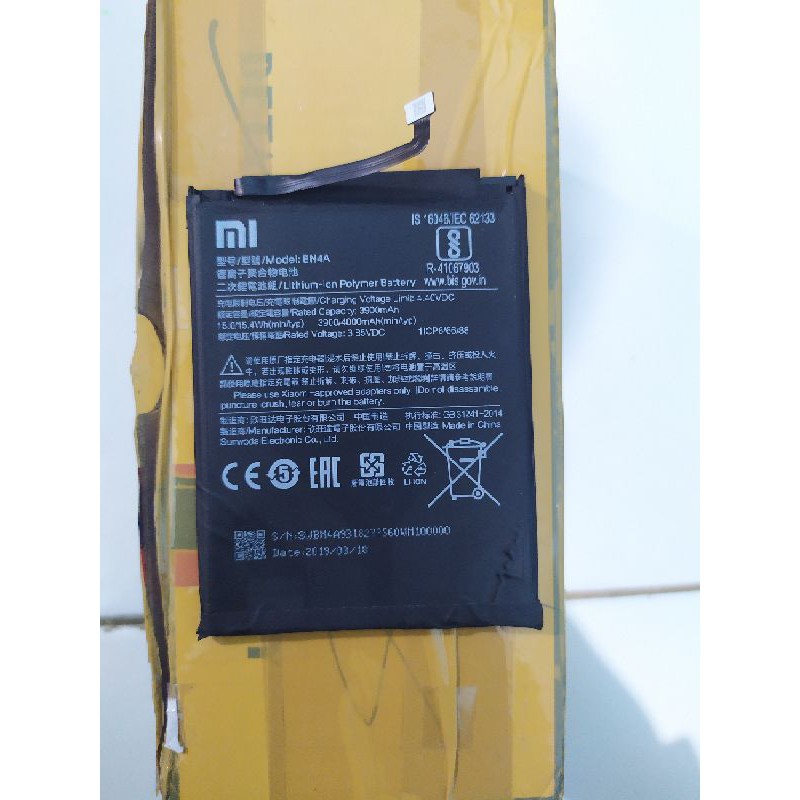 Batre Redmi Note 7 Original copotan