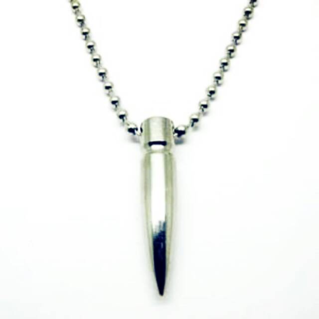 Liontin Peluru misil + kalung
