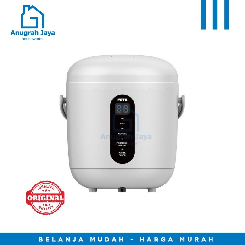 MITO Mini Rice Cooker - Penanak Nasi Praktis untuk Bekal & Traveling R11/MITO DIGITAL RICE COOKER R1