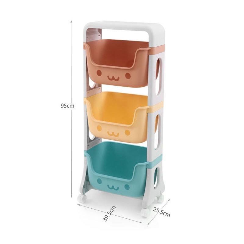 RAK MAINAN SUSUN SERBAGUNA TEMPAT MAINAN ANAK 2 SUSUN 3 SUSUN 4 SUSUN PORTABLE TOYS RACK