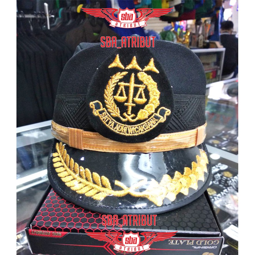 TOPI PET PDU JAKSA KEJAKSAAN RI PAMEN WANITA GOL 3D 4A 4B
