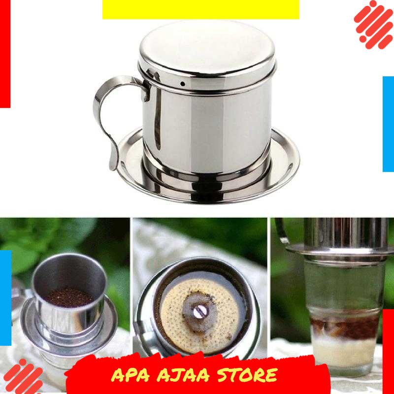 Hot Promo ! MOJOYCE Filter Saring Kopi Vietnamese Coffee Drip Pot Stainless - LC2