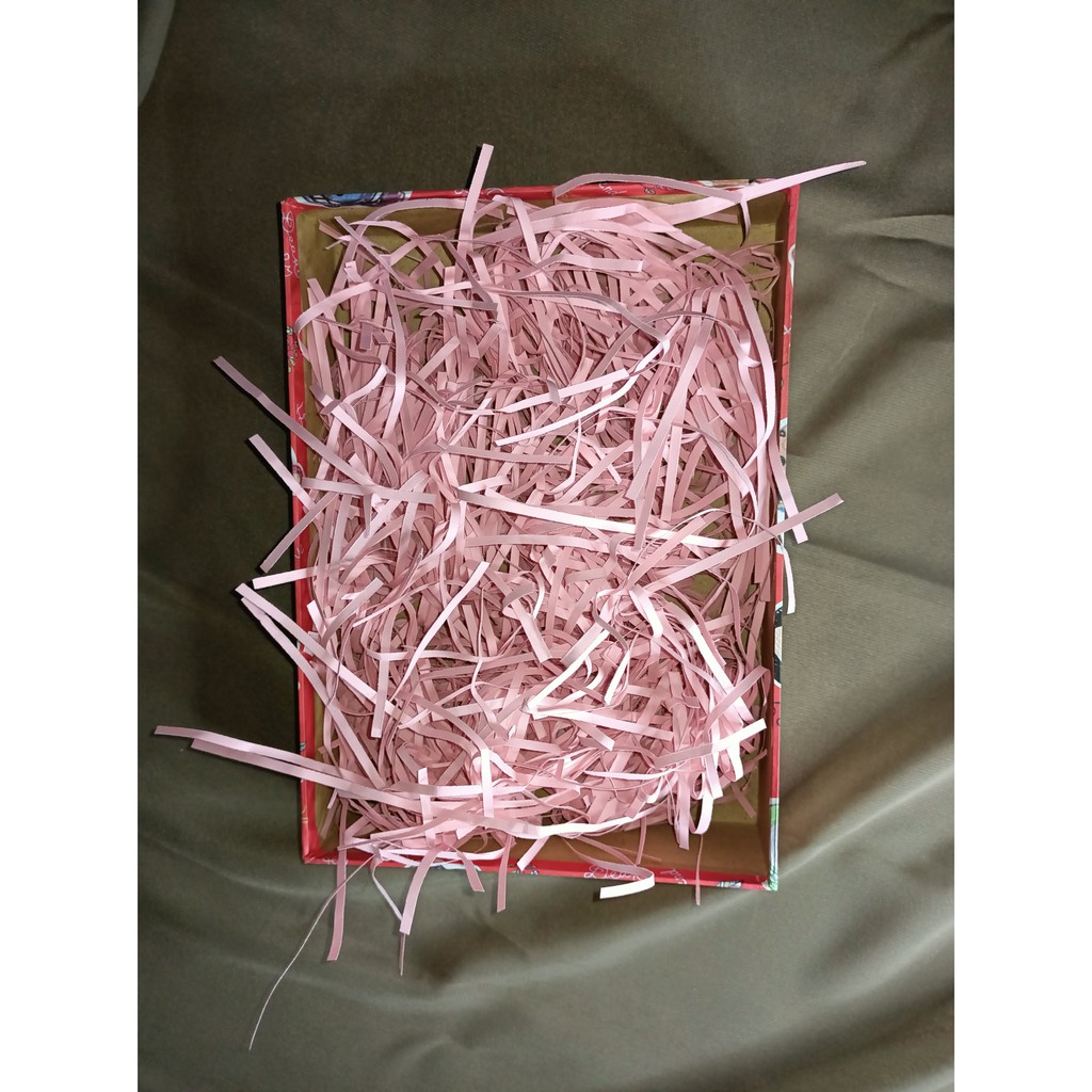 

[Terlaris & Termurah] Kertas Cacah Kertas Serut Shredded Hampers Paper warna Pink