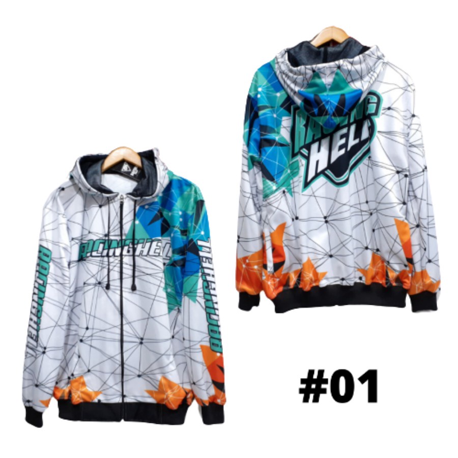 Jacket Bintang Patrick Terbaru Jaket Racing Hell Motor Balap Hoodie Sweater Racing hell line star Pr