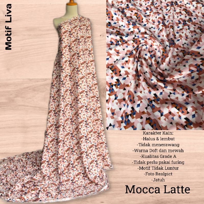 Kain Shakila Motif Liva Harga setengah meter