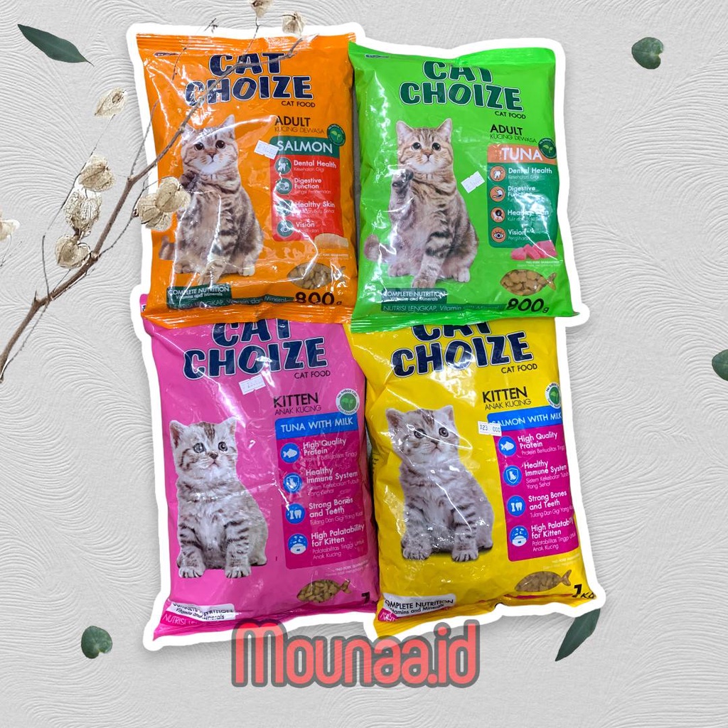 cat choize tuna salmon adult kitten 1kg makanan kucing dewasa anakan termurah