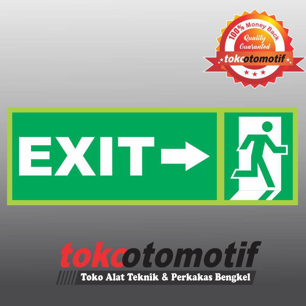 

Sticker Safety Sign K3 Tanda Arah Exit Arrow Right Top Brand