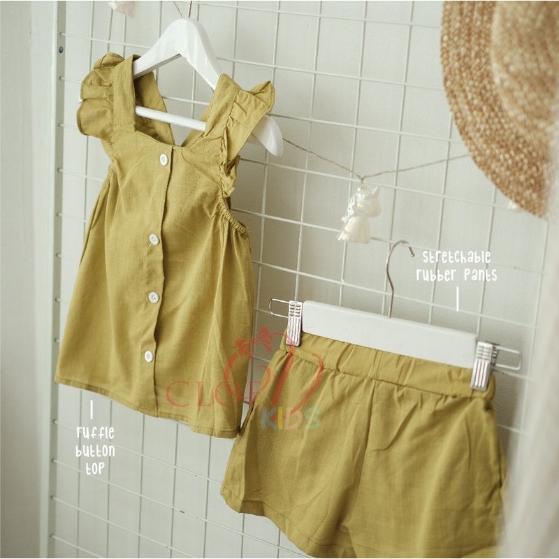 CLOEVKIDS - Nayla One Set T-shirt Baju Atasan Blouse Anak Perempuan Lucu