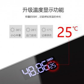 Timbangan Badan Digital Temperature USB power Version SC-15U Taffware Digipounds Black Grab