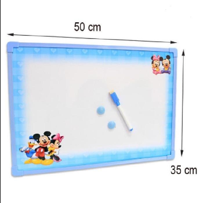 WHITE BOARD papan tulis magnet anak gratis spidol anak/ mainan anak ukuran 30x20cm